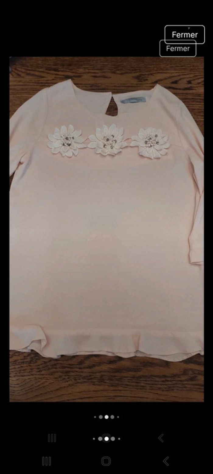 Blouse rose Quinze heure trente Paris taille S - photo numéro 16