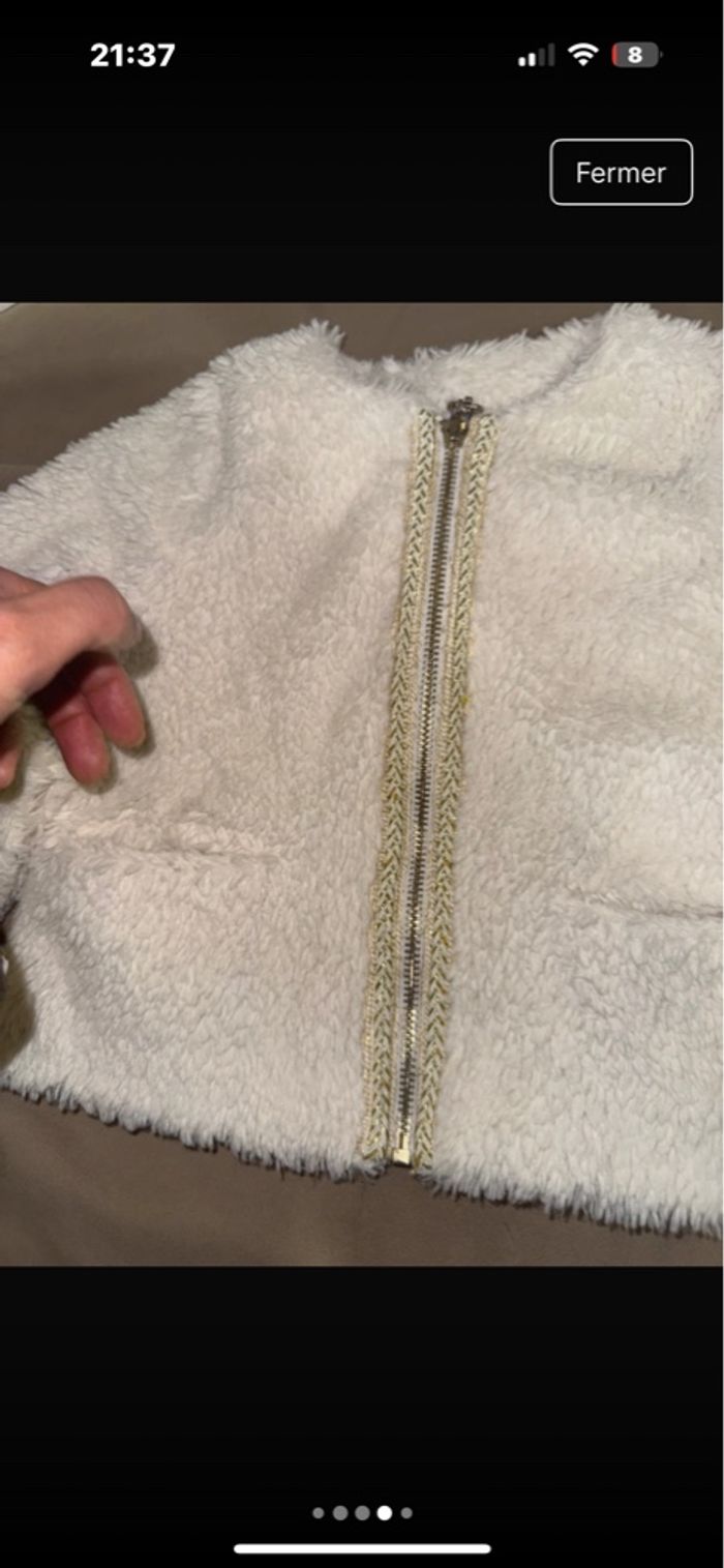 Gilet zippee polaire billieblush 3 ans - photo numéro 4