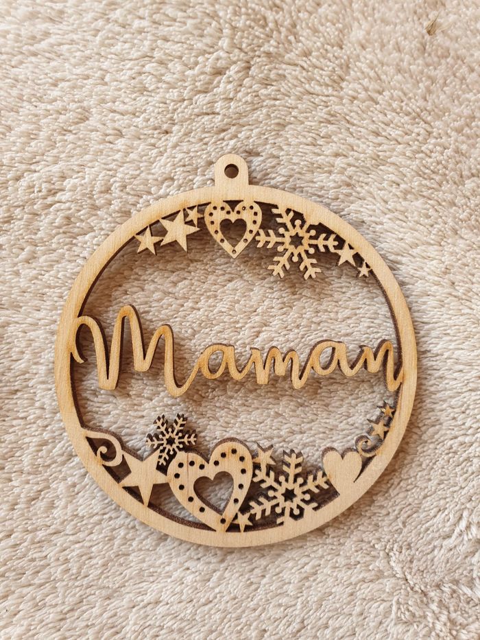 boule de Noël en bois - photo numéro 5