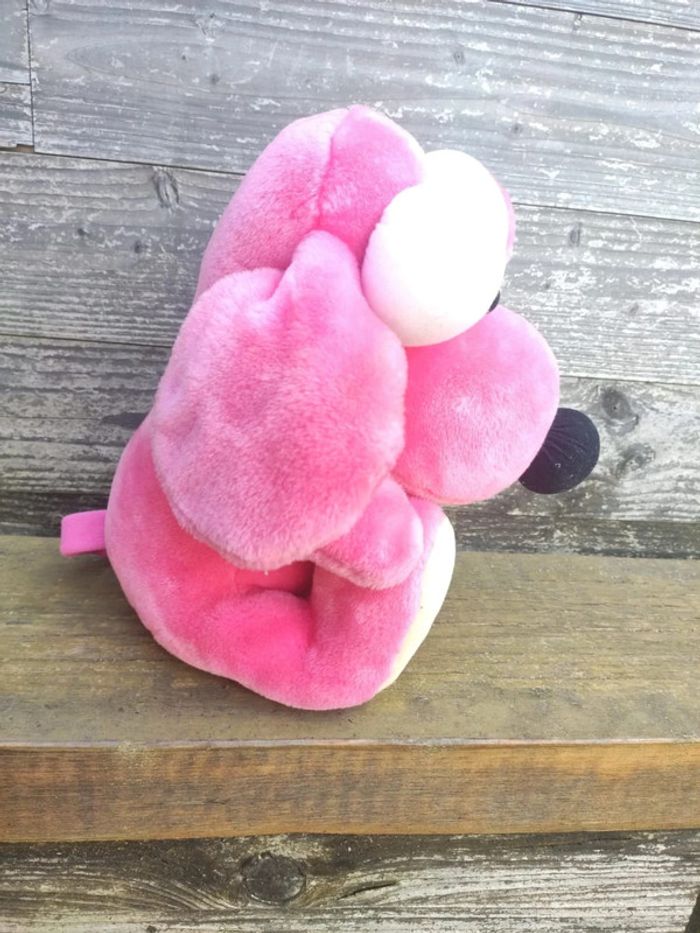 Grande peluche souris rat rose - photo numéro 5