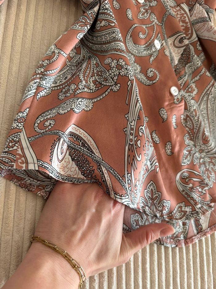 Chemise satinée à motif - photo numéro 4