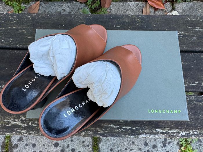 Longchamp Mules à Talons Marron 👠 - photo numéro 9