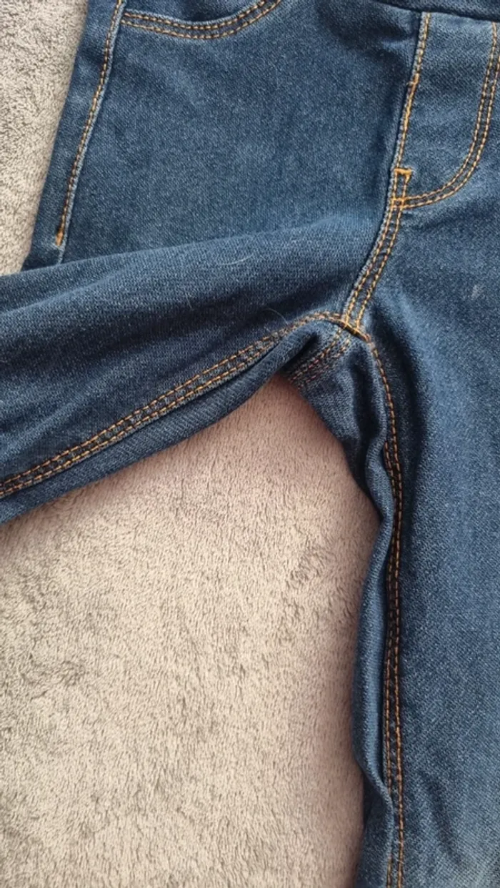 Jeggings bleu taille 5 ans kiabi - photo numéro 4