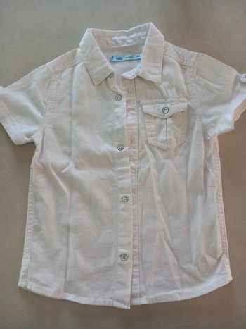 Chemise blanche manche courte