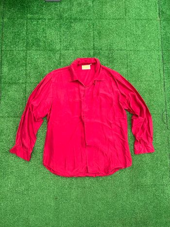 Chemise soie Martinelli rouge bordeaux L femme