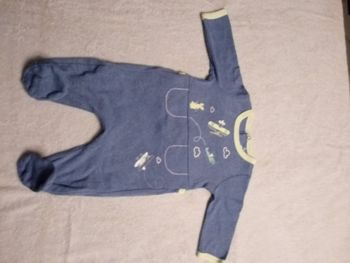 Pyjamas bleu Sergent Major 3 mois (réf perso C35)(familleac72)