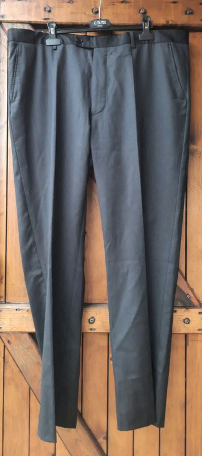 Pantalon de costume gris foncé taille 52 - photo numéro 2