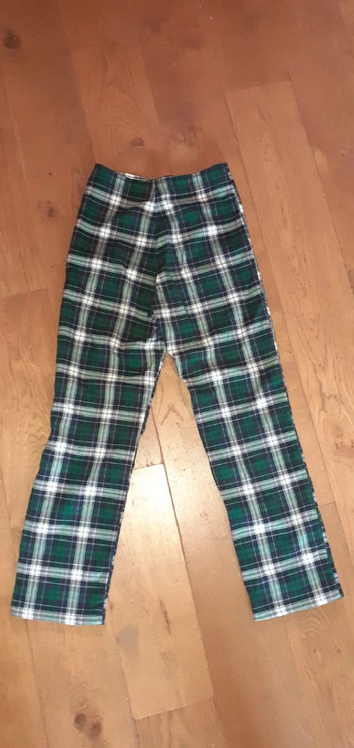 Pantalon carreaux tartan vert - photo numéro 4