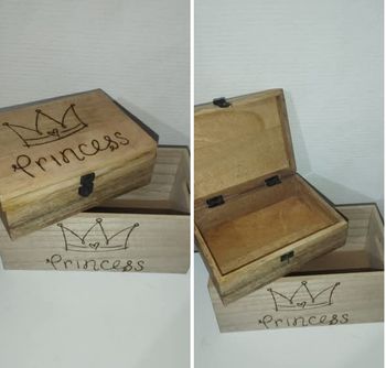 Boite en bois pour petite fille