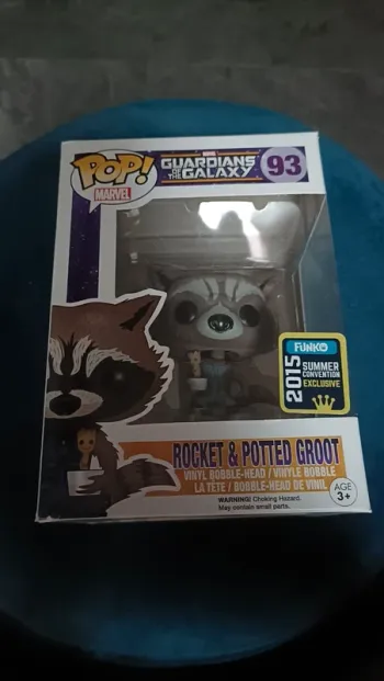 Funko pop Rocket & potted groot 93