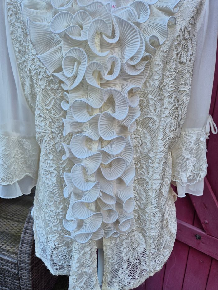 Chemise / Blouse à volants pour femme T. 48 Alexo - photo numéro 4