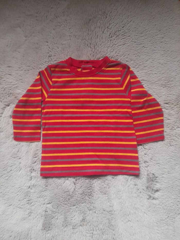 T-shirt manche longue a rayures 6mois