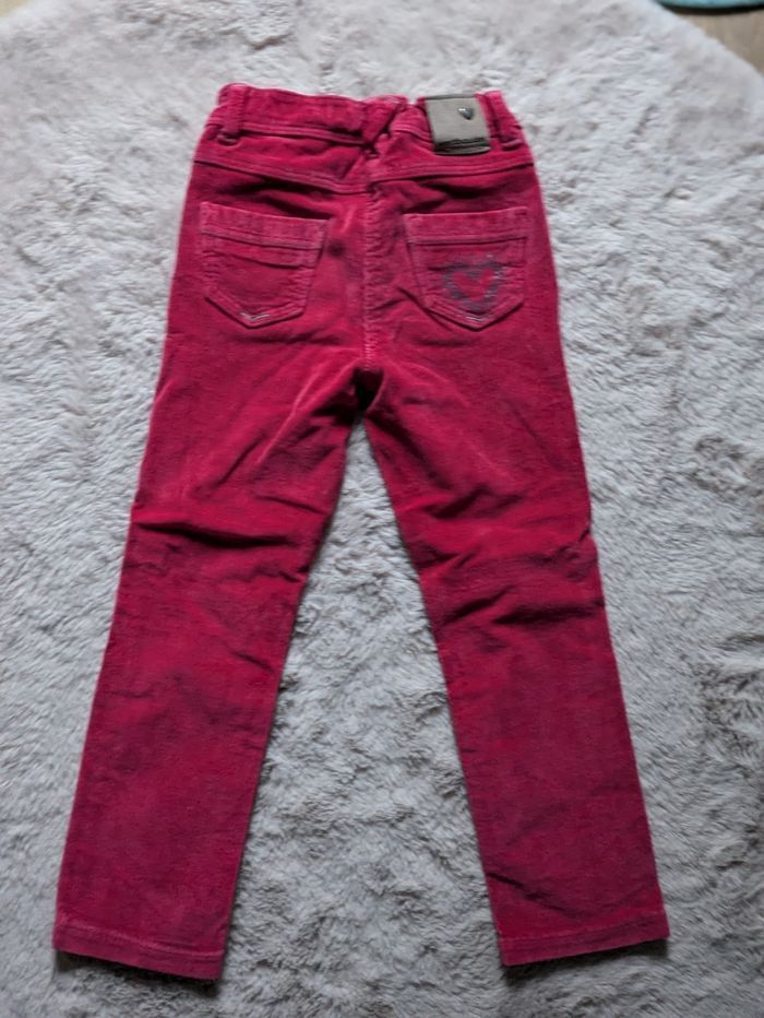 Pantalon hiver réglable velours fille 4 ans - photo numéro 2