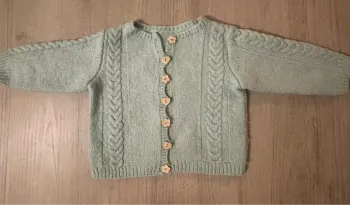 Gilet laine fait main 3-4 ans