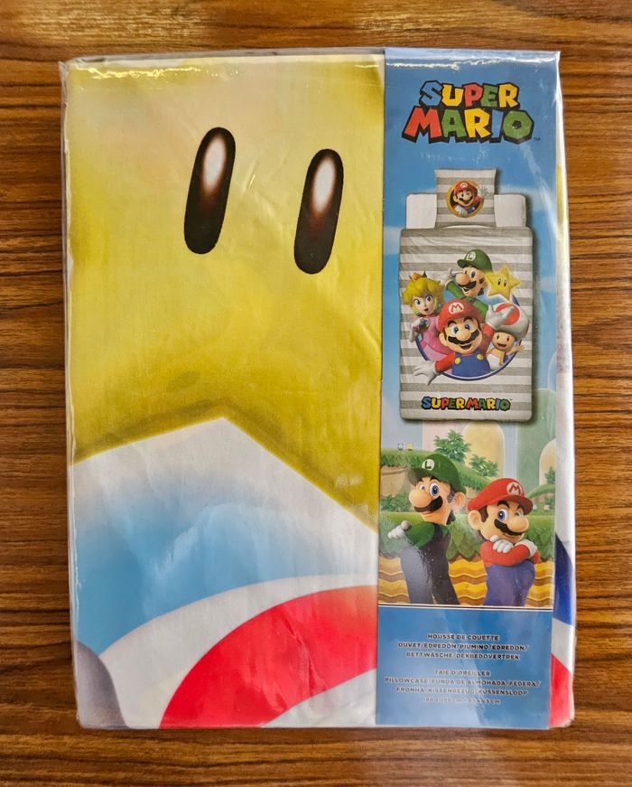 Parure de lit simple (housse de couette + taie d'oreiller) - Super Mario - Nintendo - photo numéro 2