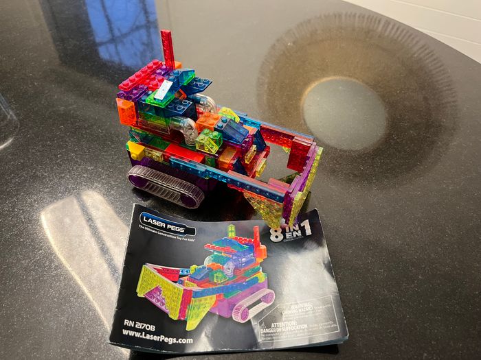 LEGO Laser Pegs 8-in-1 RN 2170B – briques translucides - photo numéro 2