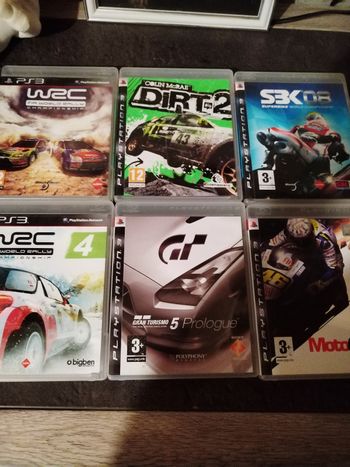 Lot 6 jeux ps3 course automobile.