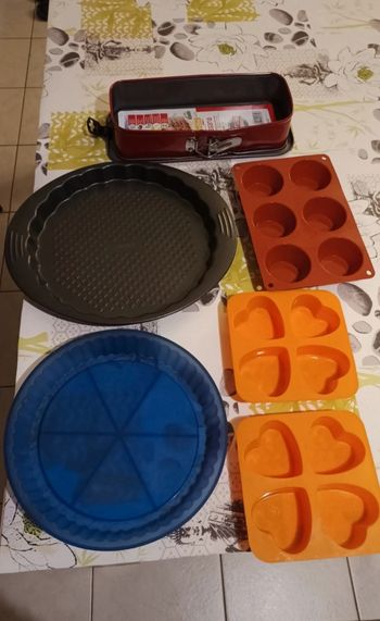 Lot de 6 moules pour pâtisserie, tarte, quiche