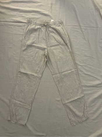 Pantalon effet lin