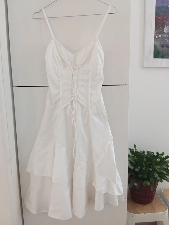 Robe blanche en coton - photo numéro 9