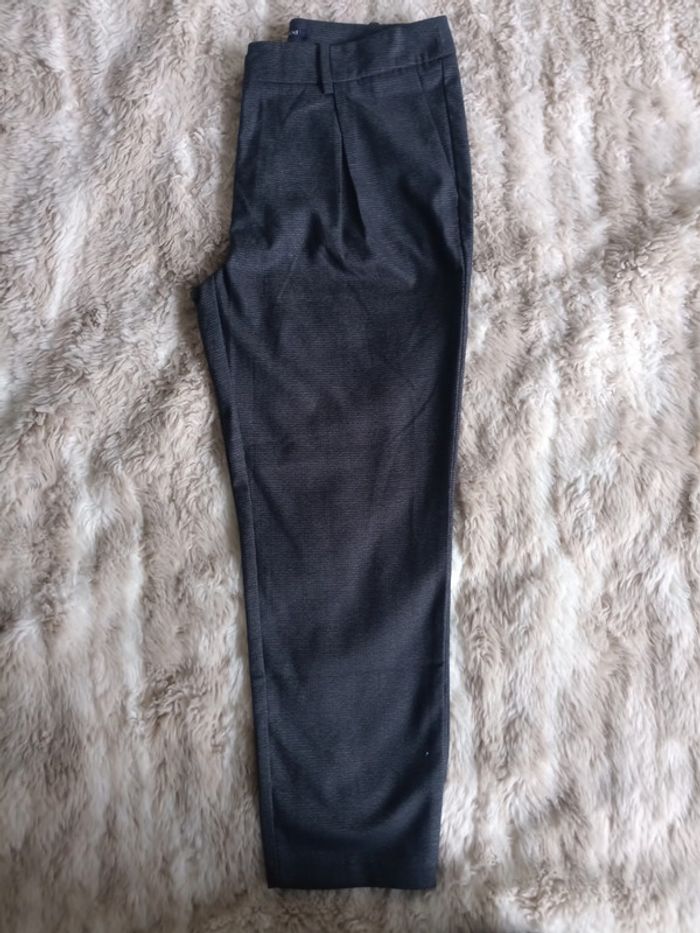 Pantalon court cigarette T38 pied de poule gris noir - Promod - photo numéro 3
