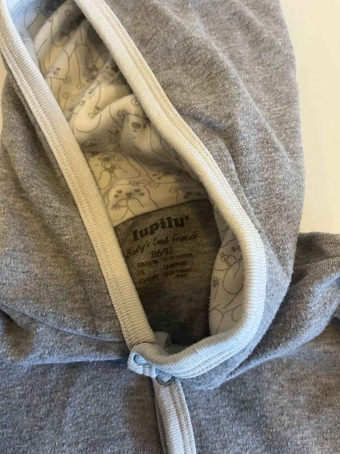 Gilet à capuche Lupilu 2 ans - photo numéro 2