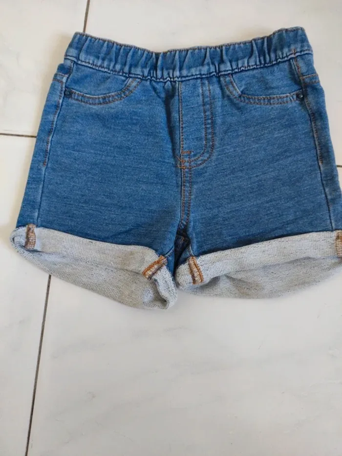 Short imitation jean élastique Sfera 3-4 and