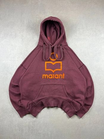 Pull Isabel Marant à capuche - Mindy Hoodie Sweatshirt Central Logo Premium | bordeaux - S | #197