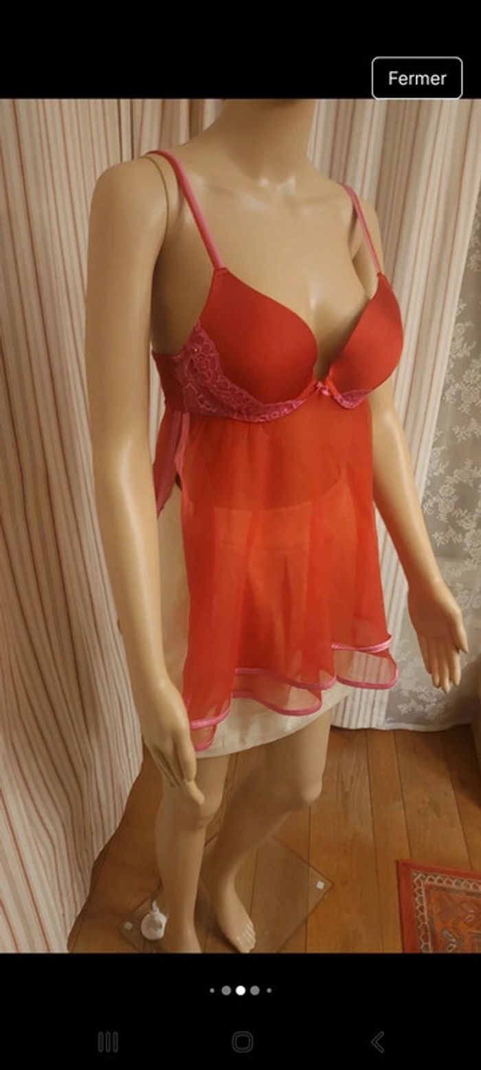 Nuisette rouge Hunkemöller taille M - photo numéro 5