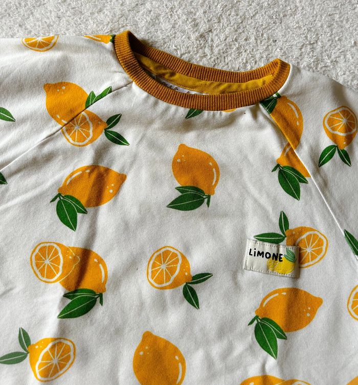 T-shirt créatrice imprimé citron 8 ans - photo numéro 5