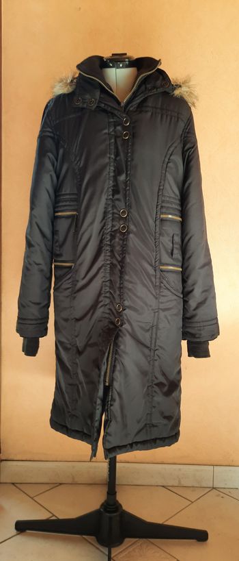 Manteau femme long noir Missy, femme, L/40