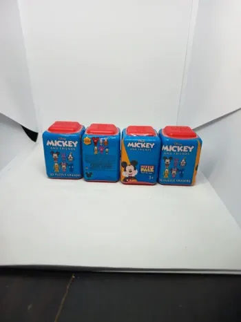 🧩 Lot de 4 Boîtes - Disney Mickey et ses Amis 🐭