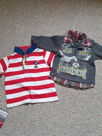 Lot 2 polos 6 mois catimini dpam