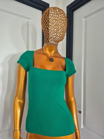Tee-shirt Femme Manches Courtes Vert
