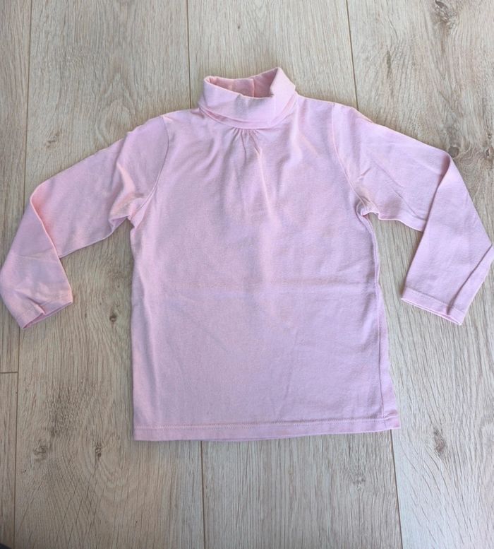 Lot de 3 sous-pull unis blanc / rose / bleu marine Bout'chou - Taille 24 mois - photo numéro 2