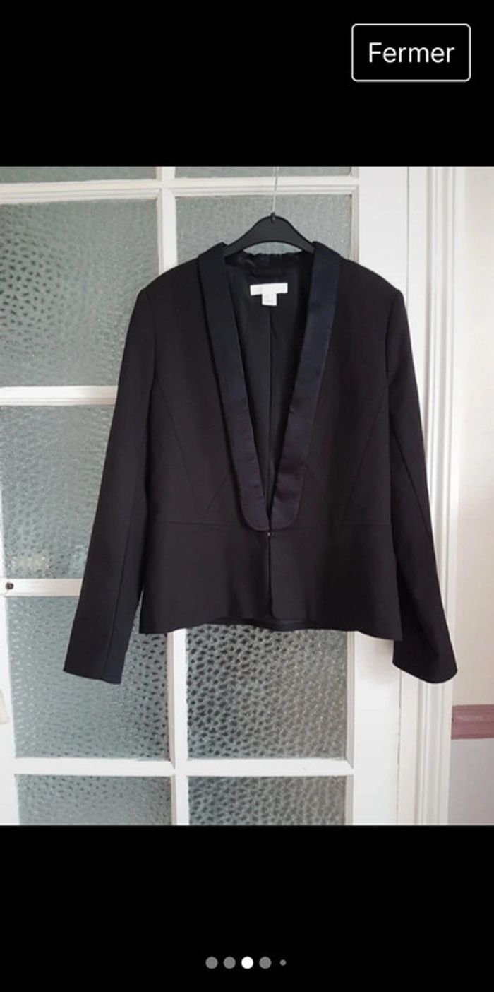 Veste style smoking 36 h&m noir - photo numéro 12