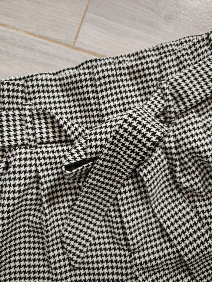 Pantalon taille haute pied de poule H&M T.38 - photo numéro 2