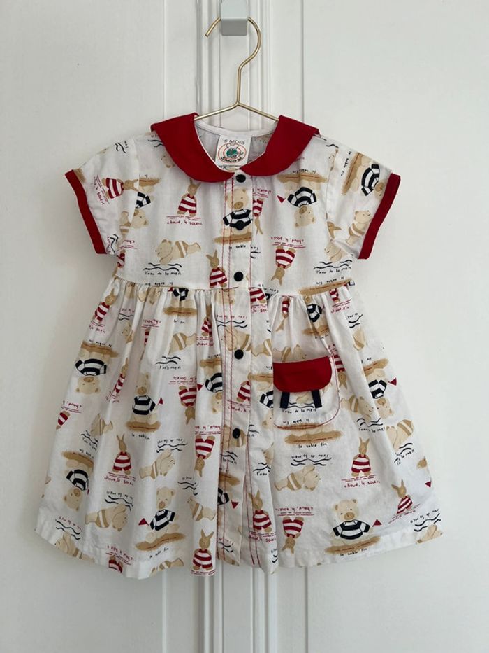 Robe 6 mois motif nounours
