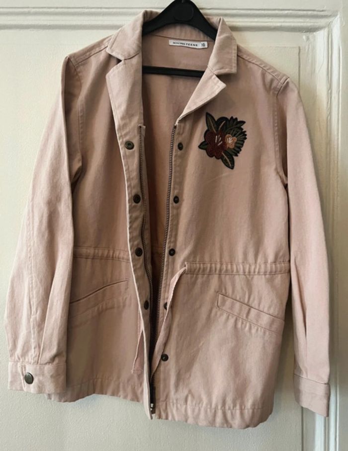 Veste trench rose sable et broderie neuve 10 ans - Monoprix Teens - photo numéro 9