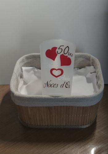 Verres personnalisés pour anniversaires de mariage ou autres évènements