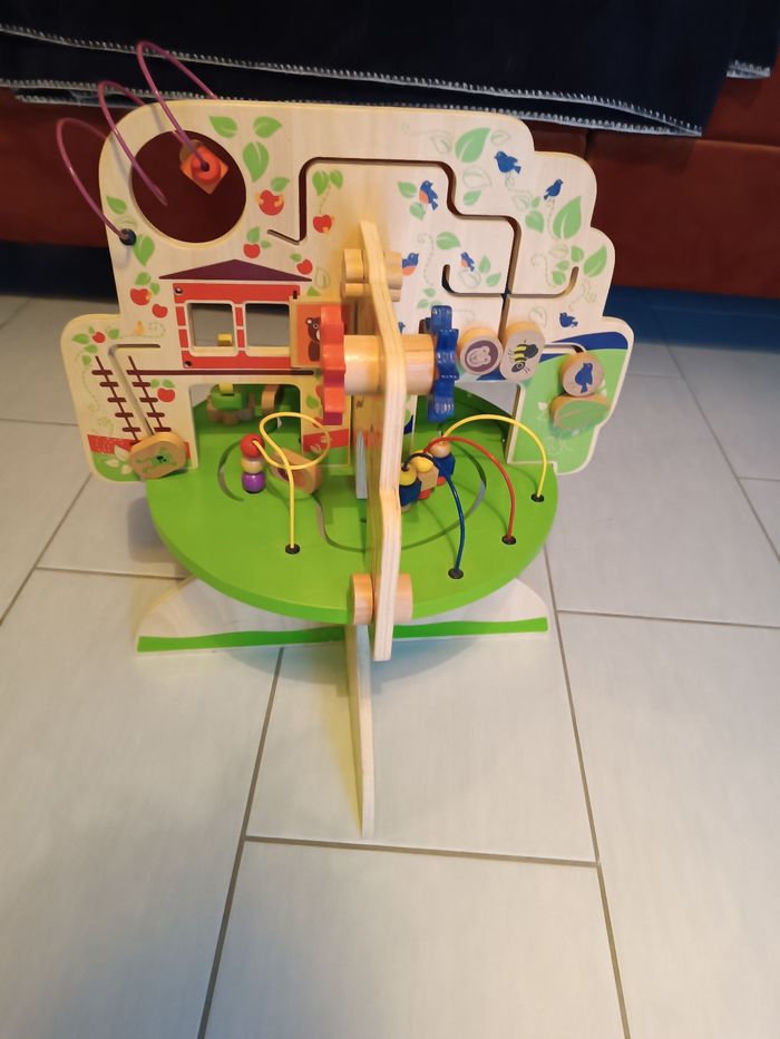 Table d activités arbre en bois - photo numéro 4
