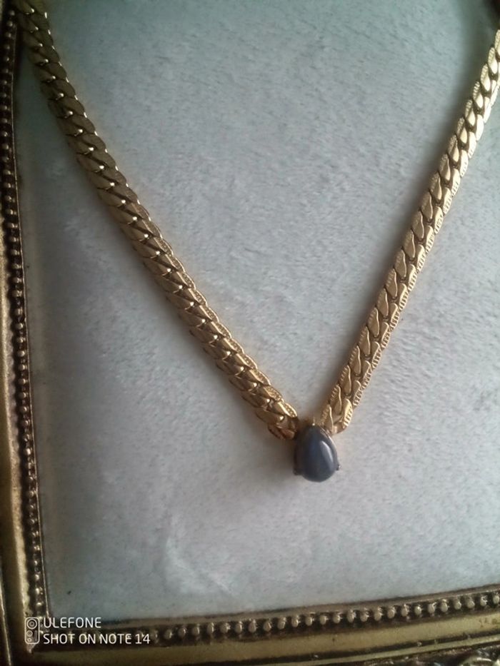 Collier de protection serpent goutte de labradorite pierre naturelle - photo numéro 4