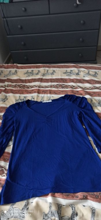 T shirt mL bleu t. 38