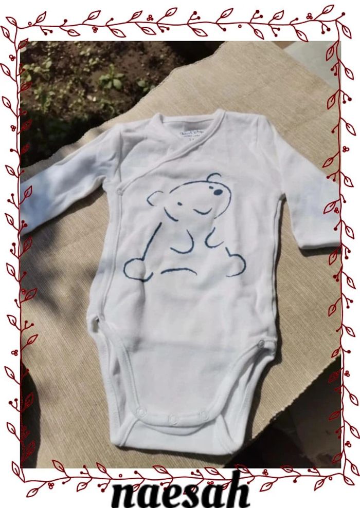 lot de 2 body bébé 1 mois - photo numéro 2