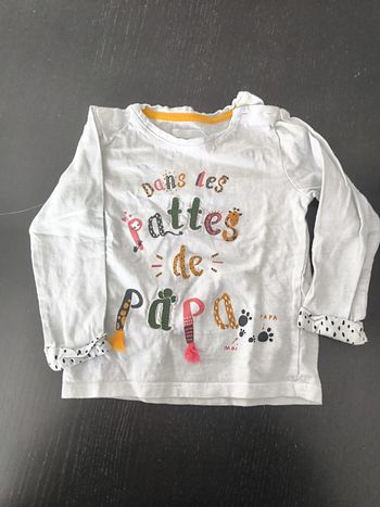T-shirt manches longues 24 mois