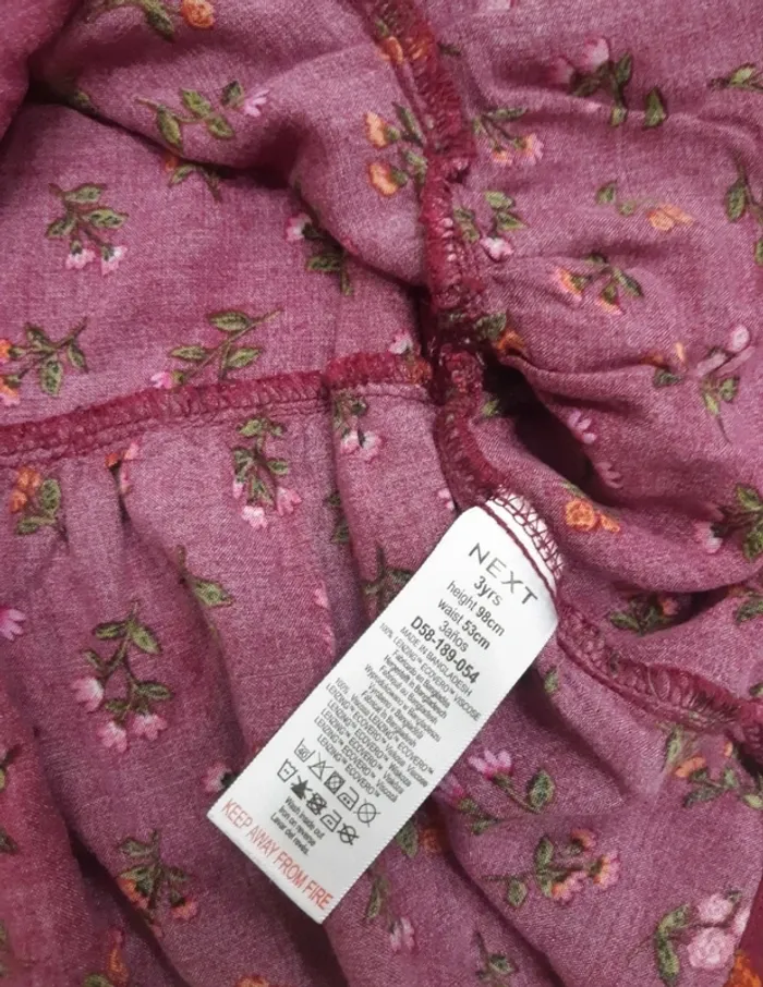 Robe manches longues fleurs Next 3 ans - photo numéro 6