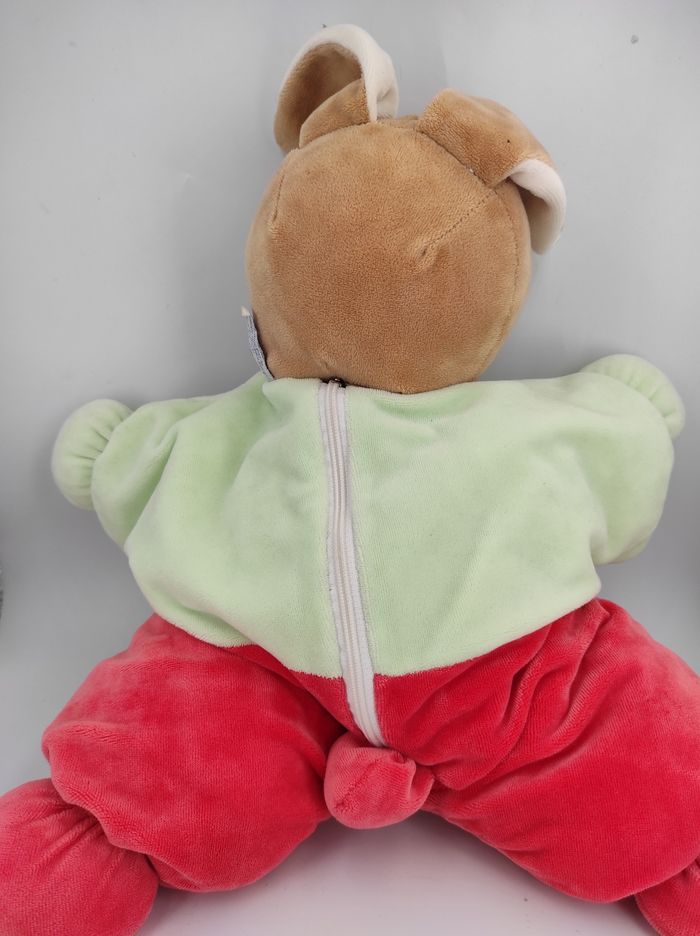 Peluche Doudou Range Pyjama Lapin Nounours - photo numéro 2