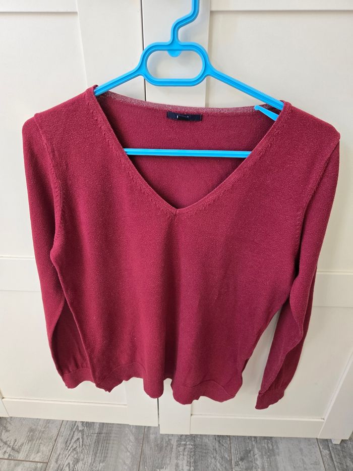 Pull Col v manches longues kiabi en M - photo numéro 2