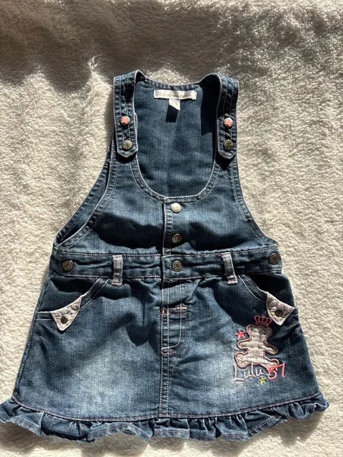 Robe salopette en jean