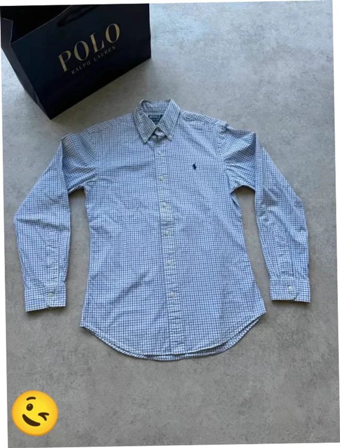 Chemise Ralph Lauren manche longue Taille S bleu Homme Men CHE27 - photo numéro 4